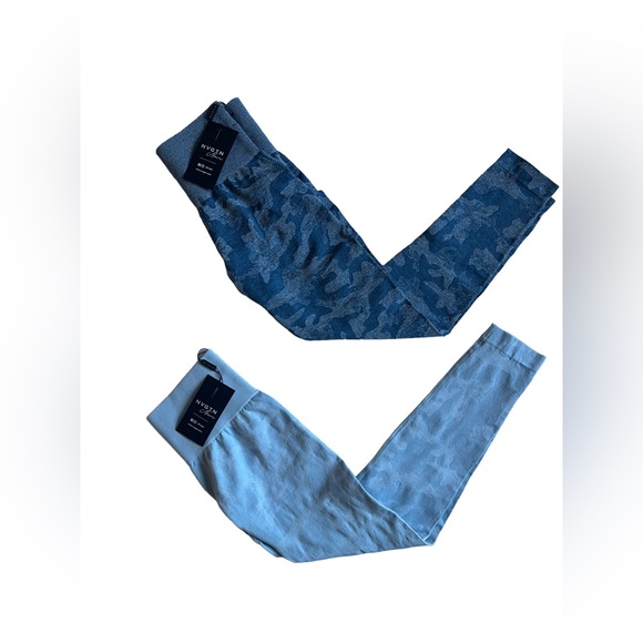 NVGTN Camo Seamless Slate Blue Leggings - Picture 3 of 3